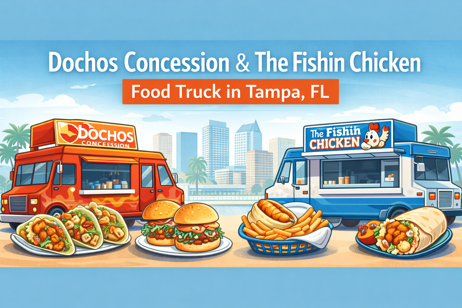 Dochos Concession & The Fishin Chicken Food Truck in Tampa, FL