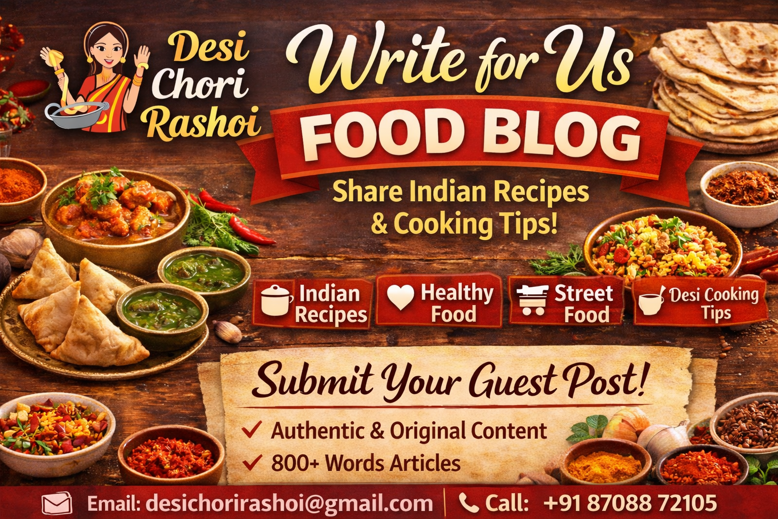 write For US Food Blog