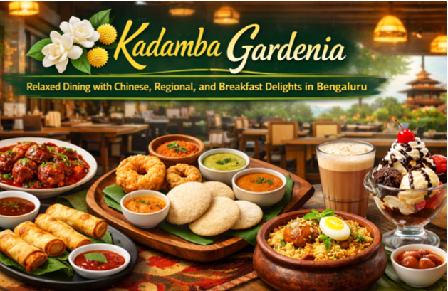 Kadamba Gardenia: Relaxed Dining with Chinese, Regional, and Breakfast Delights in Bengaluru