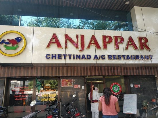 Anjappar Chettinad Restaurant Chennai Tamil Nadu Outlet