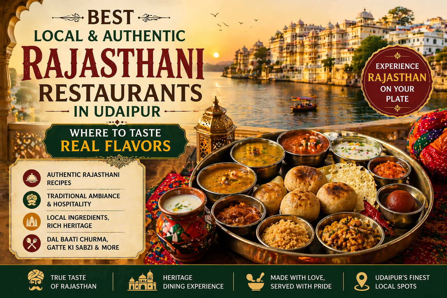Best Local & Authentic Rajasthani Restaurants in Udaipur: Where to Taste Real Flavors