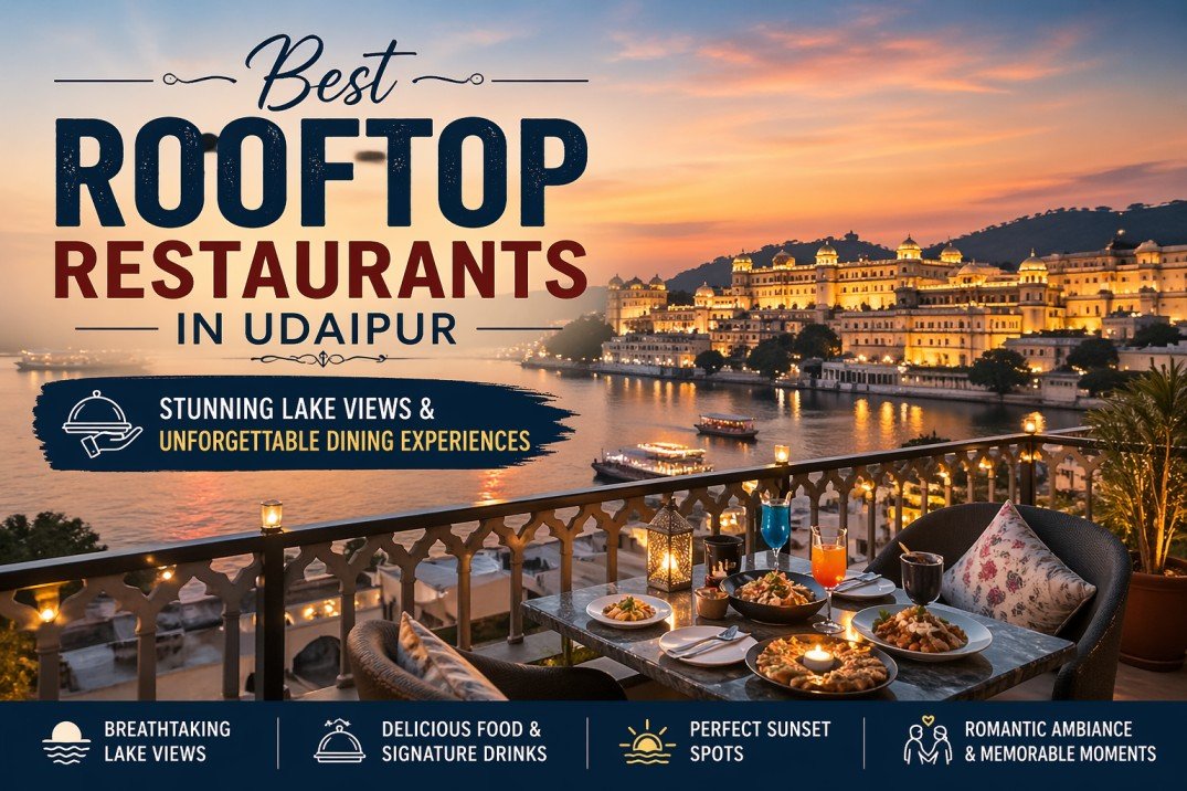 Best Rooftop Restaurants in Udaipur for Lake Views & Dining Experience