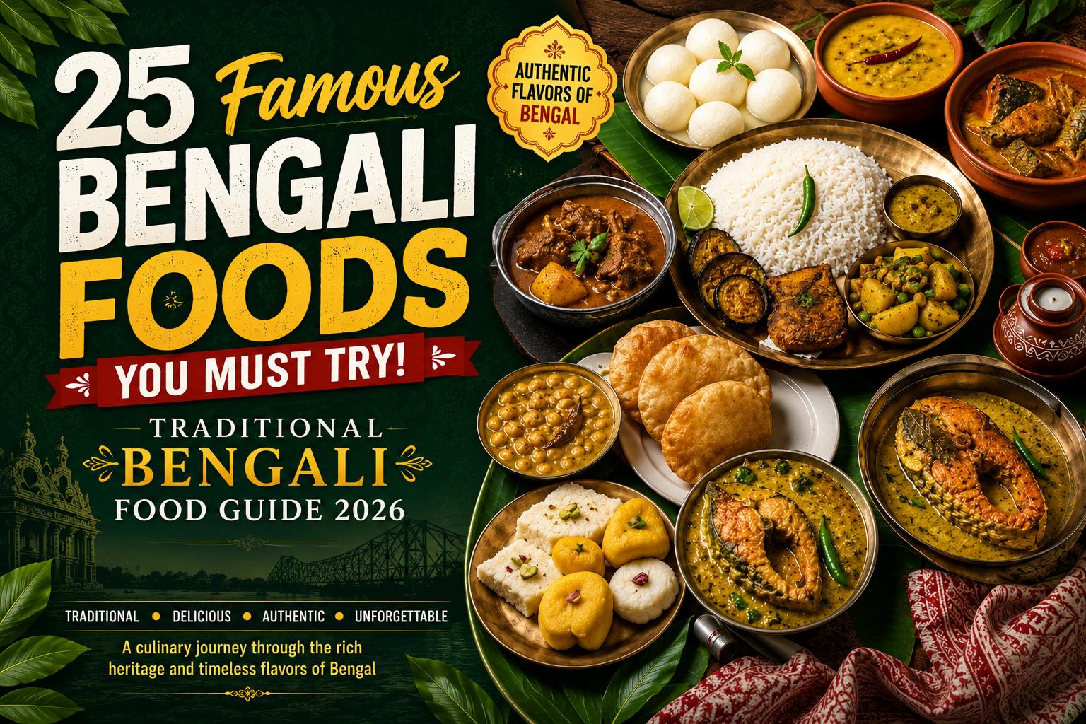 25 Famous Bengali Foods You Must Try: Traditional Bengali Food Guide 2026