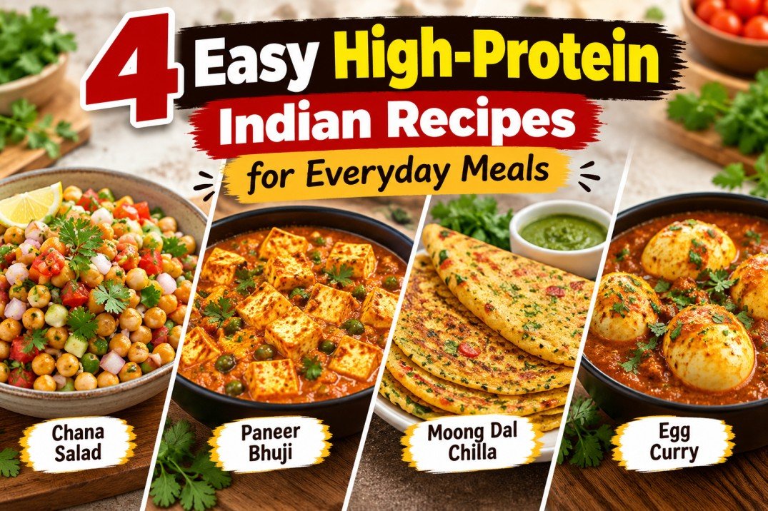 4 Easy High-Protein Indian Recipes for Everyday Meals