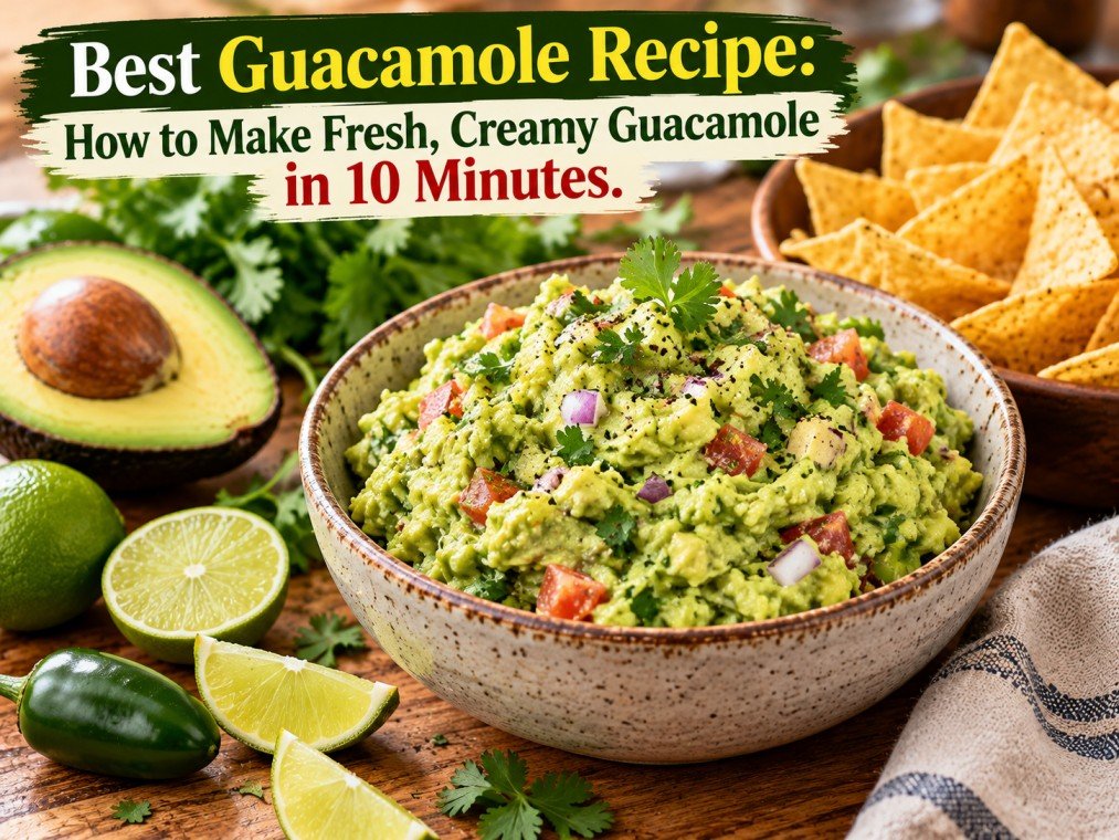 Best Guacamole Recipe – Fresh Homemade Avocado Dip