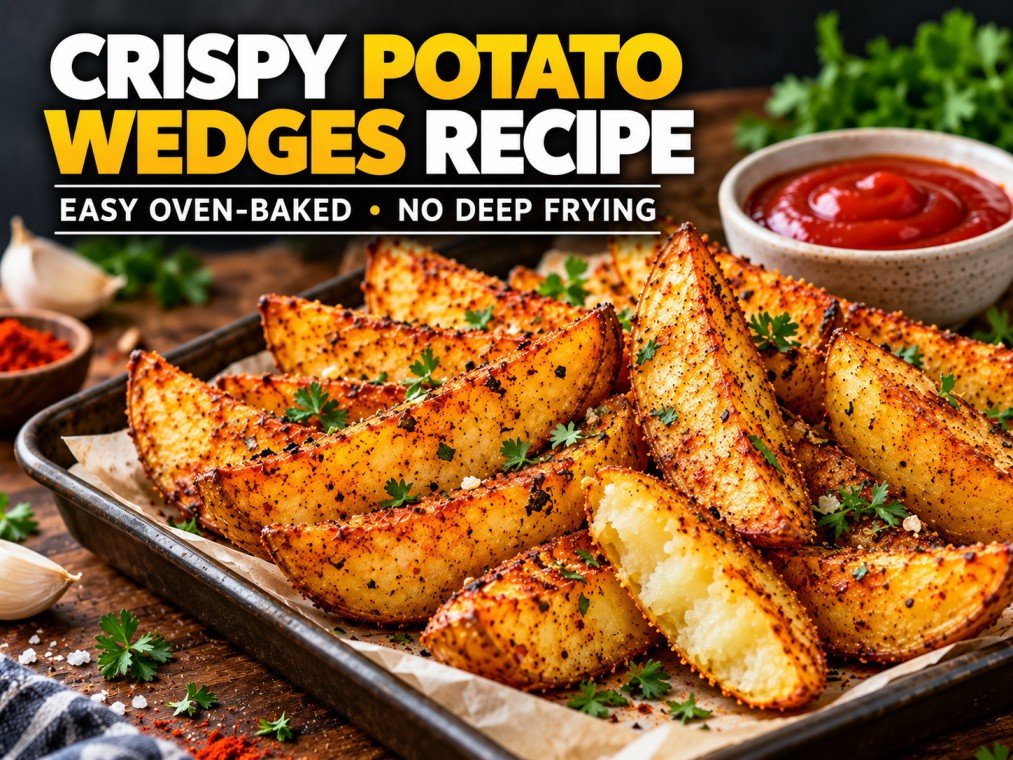 CRISPY POTATO WEDGES RECIPE