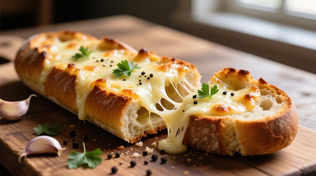 Easy Cheese Garlic Bread Recipe at Home (Crispy, Buttery & Ready in 15 Minutes)
