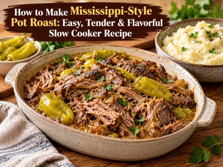 How to Make Mississippi Style Pot Roast in a Slow Cooker
