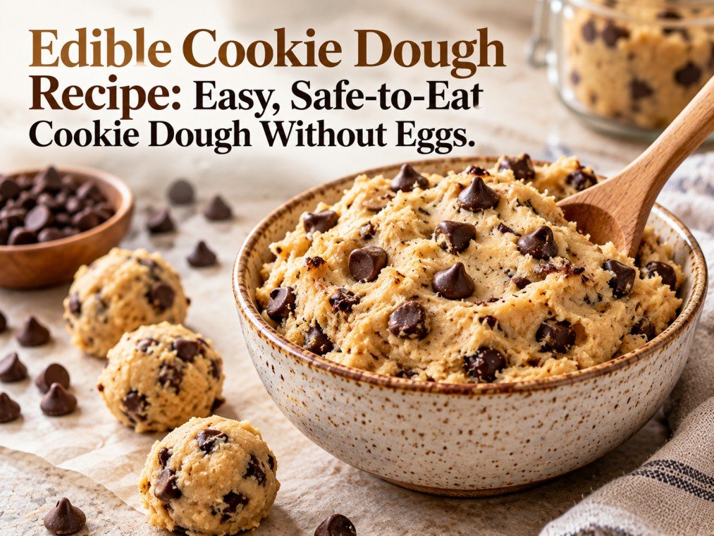 Edible Cookie Dough Recipe: Easy, Safe-to-Eat Cookie Dough Without Eggs